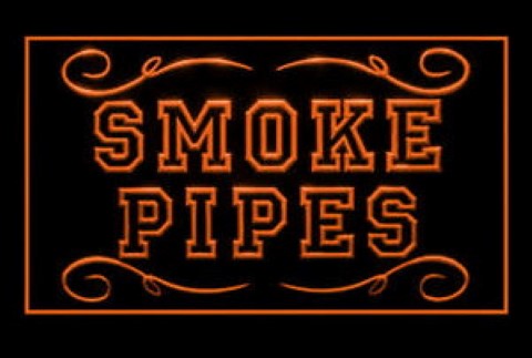 Smoke Pipes Old Style LED Neon Sign